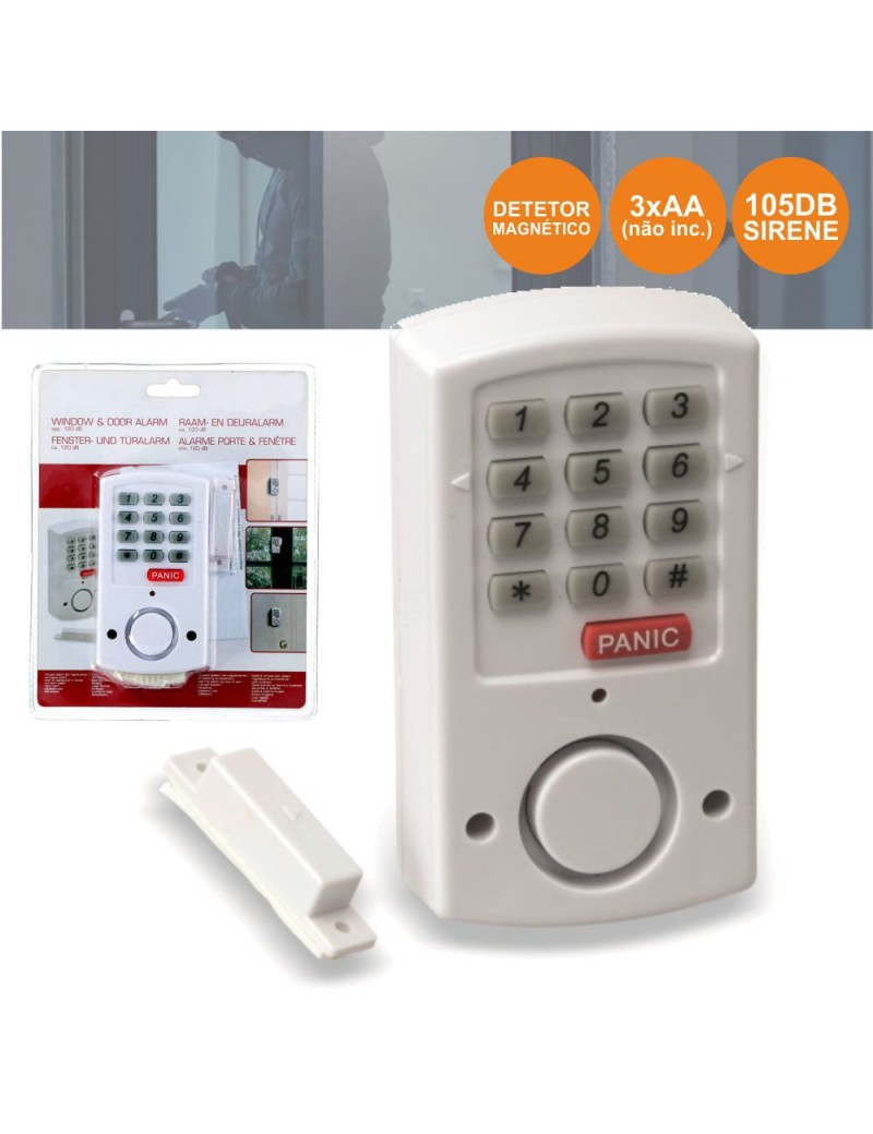 Alarma para Puertas y ventanas-105 dB-Teclado SC11