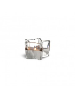 SILVER STAR CANDLE HOLDER