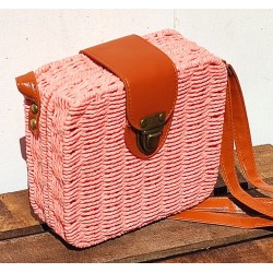 Pink Raffia Capazo With...