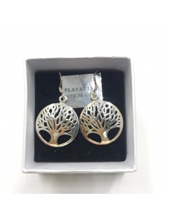 SILVER PLATED SPIRAL EARRINGS